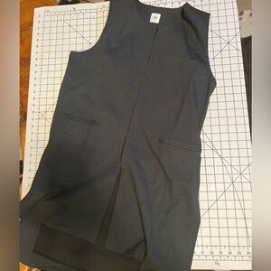 Cabi gray smock long vest M NWOT
